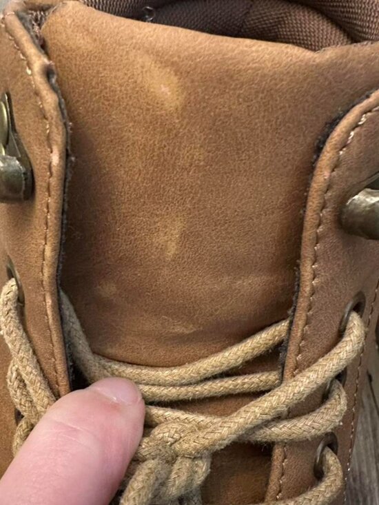Vostey men’s brown leather lace up hiking boots with original box. main image 8